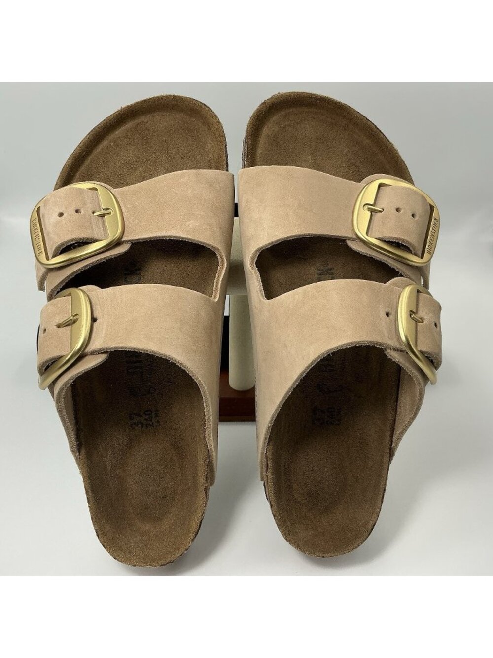 Birkenstock Arizona Big Buckle Nubuck Sandcastle Size 37 (6-6.5)